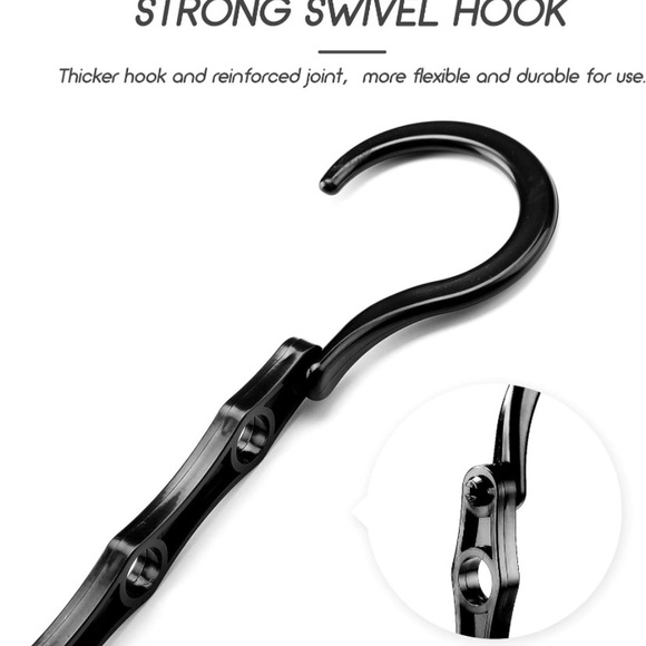 HOUSE DAY Black Hangers Sturdy Cascading Hangers with 5 Holes for Heavy Clothes - Picture 4 of 6